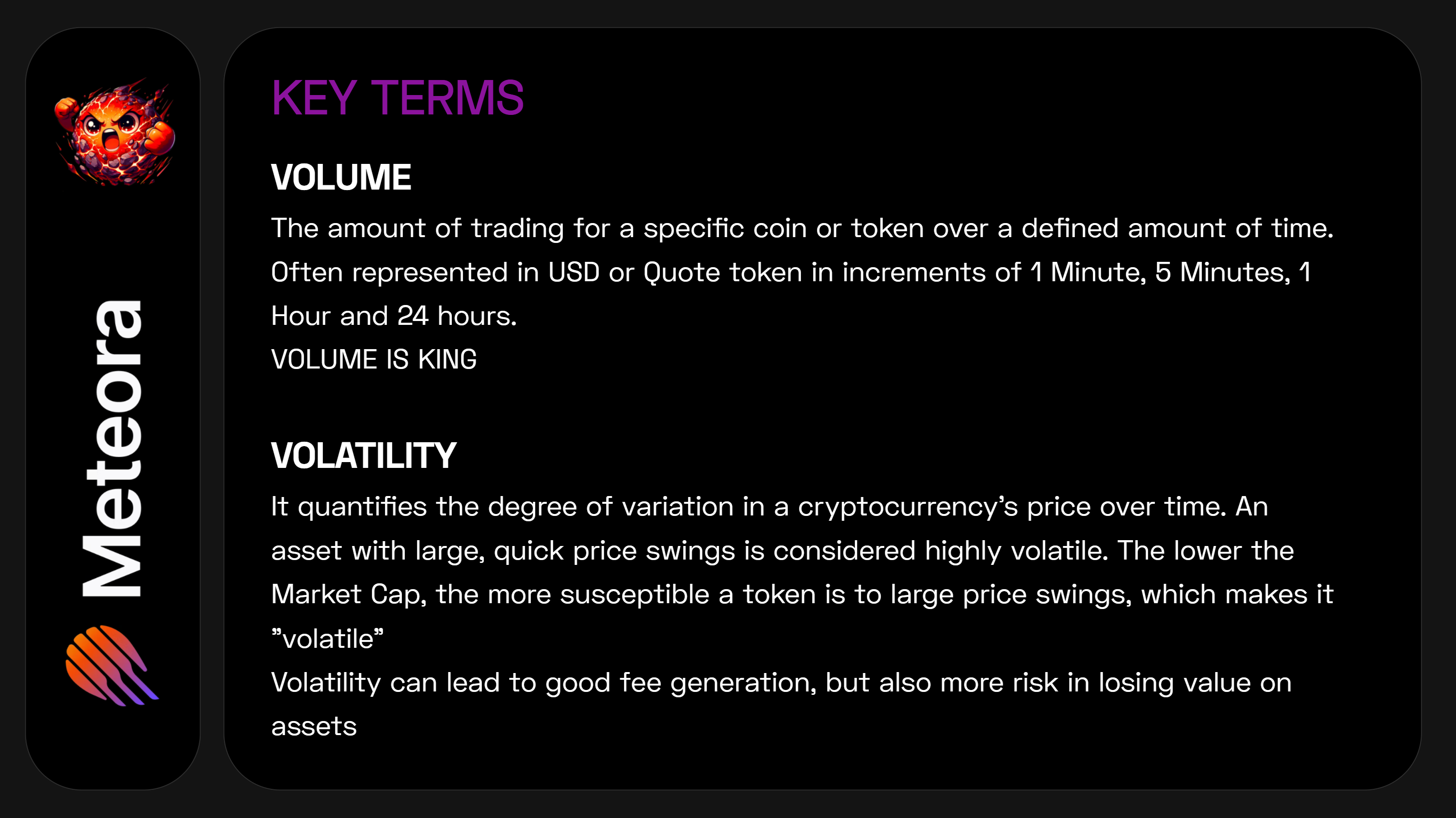 Volume and Volatility