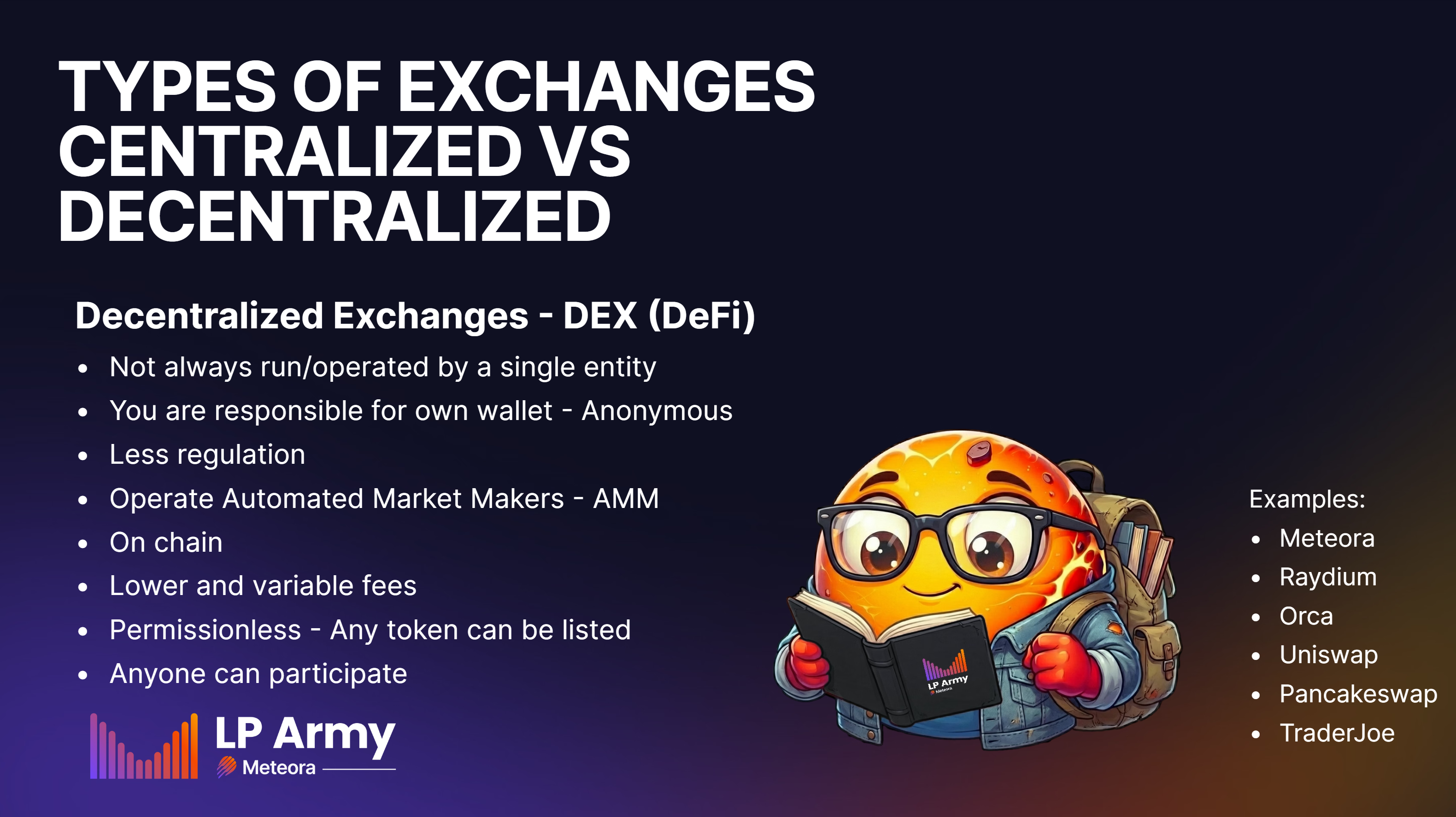Decentralized Exchanges - DEX (DeFi)