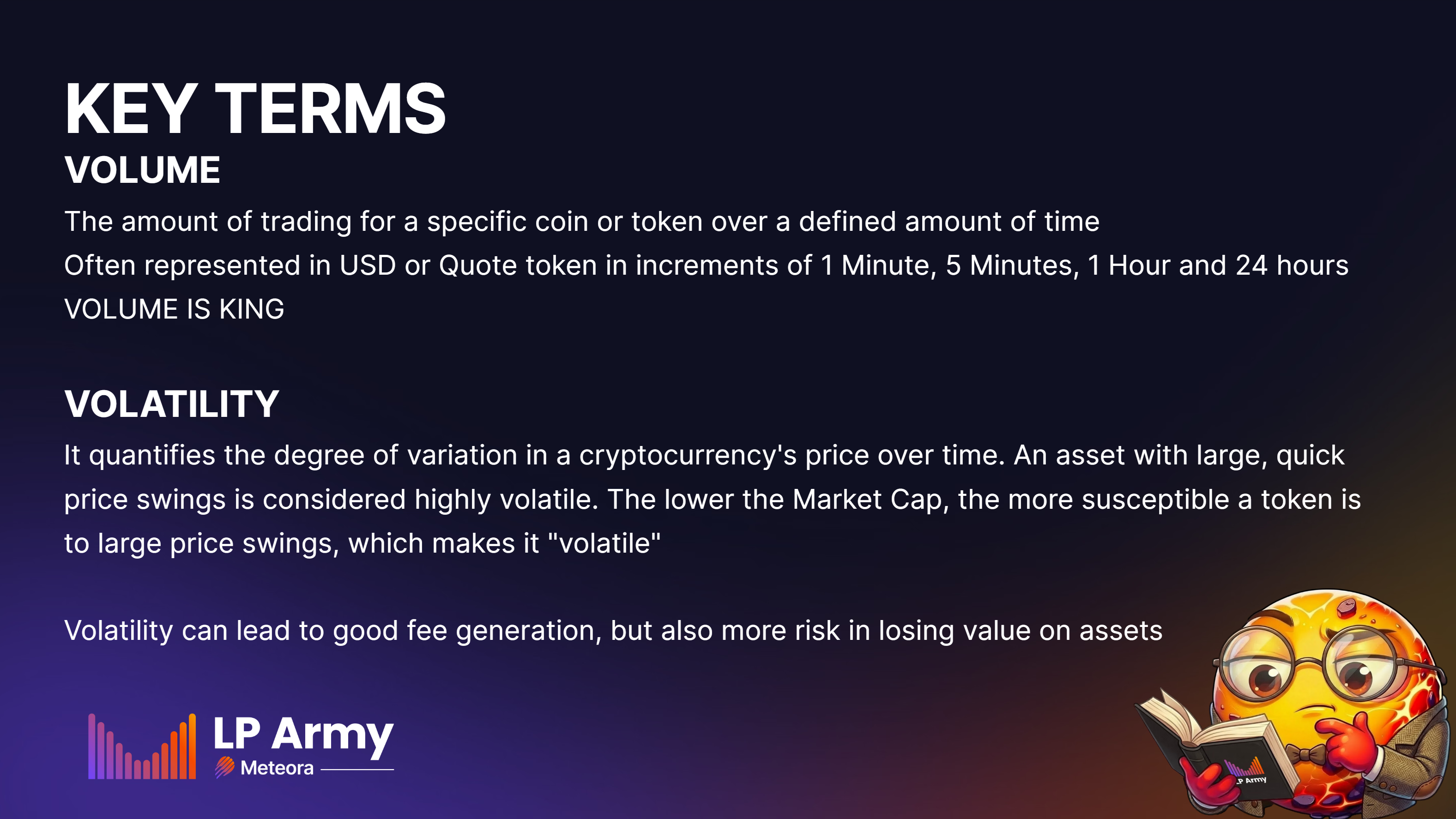 Volume and Volatility