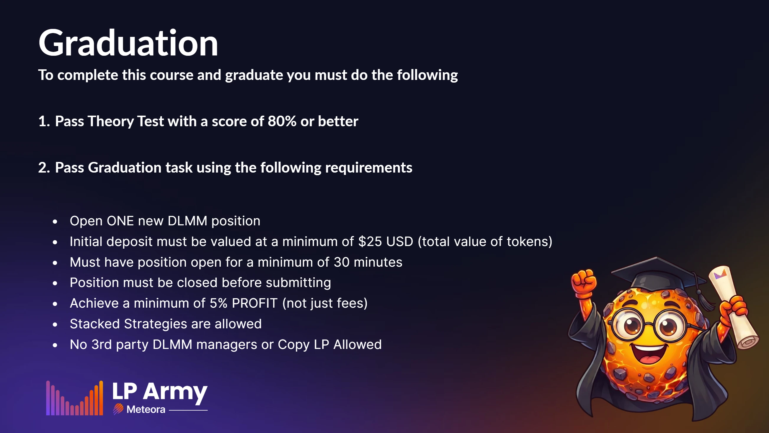 Graduation Task Requirements