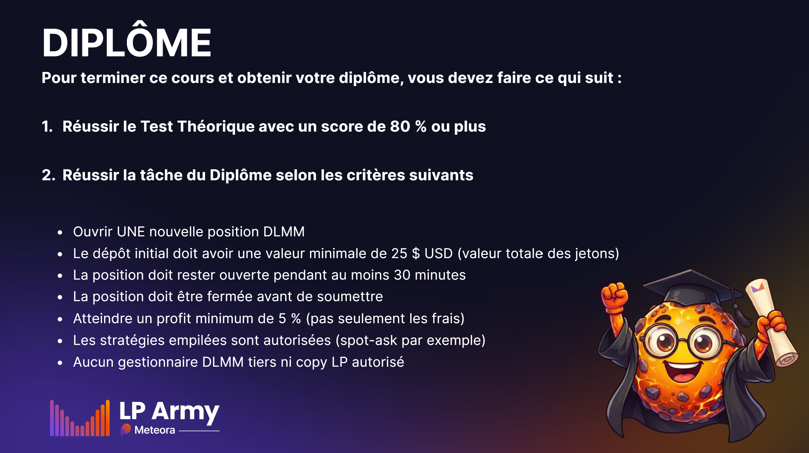 Exigences du devoir de graduation
