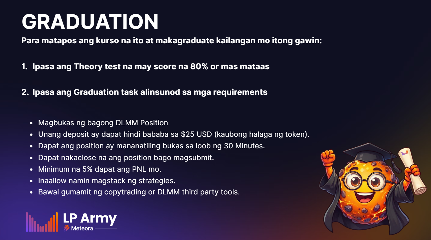 Mga kinakailangan sa gawain sa pagtatapos